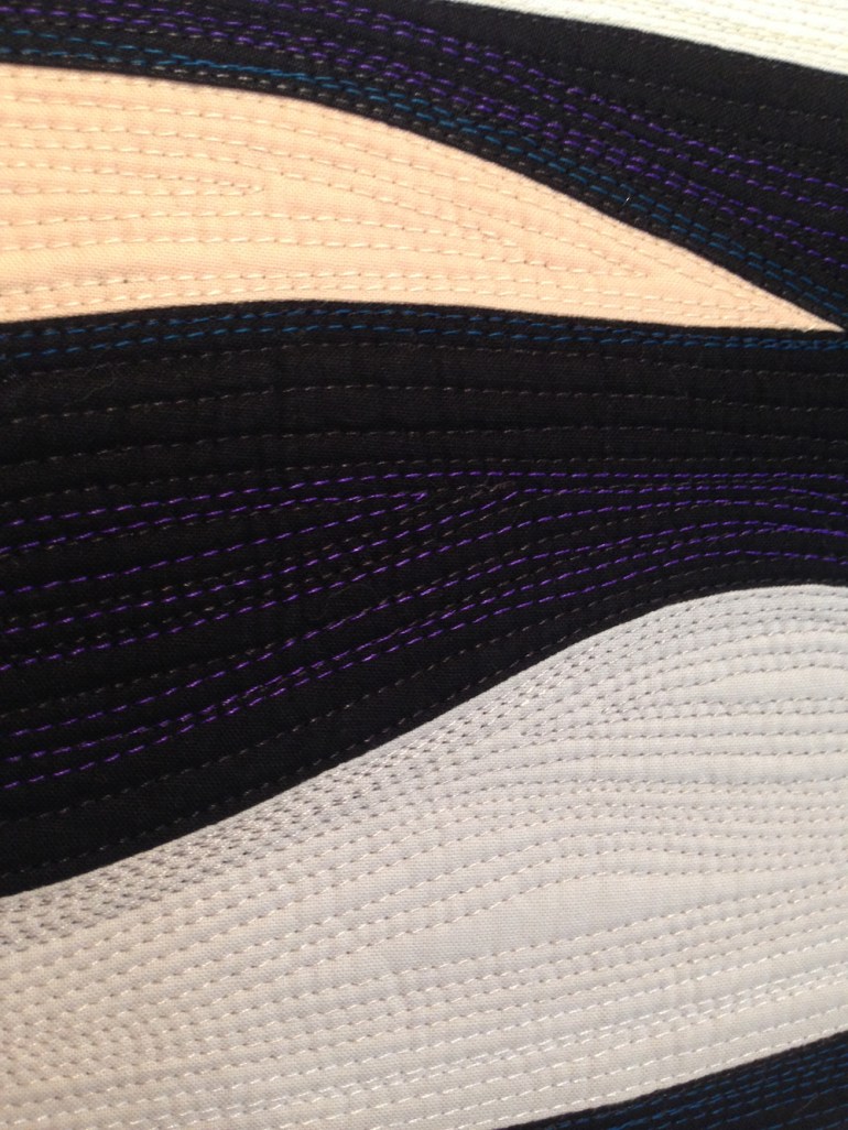  Serenity #4: A Midsummer Night's Dream - I love quilting these long flowing lines. It can be very meditative. 